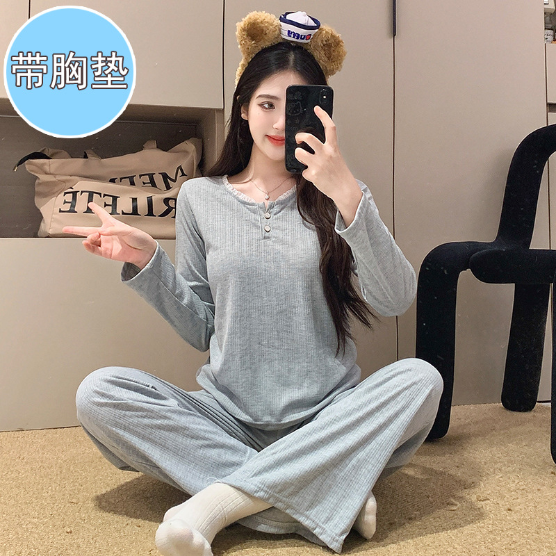 F-가슴 패드 포함 676-회색