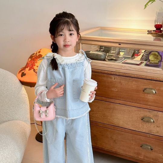 Children's Bags Women's 2025 New Bow Fashion Crossbody Handheld Coin Purse Cute Princess Shoulder Underarm Bag