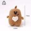 Bear light brown + beige heart