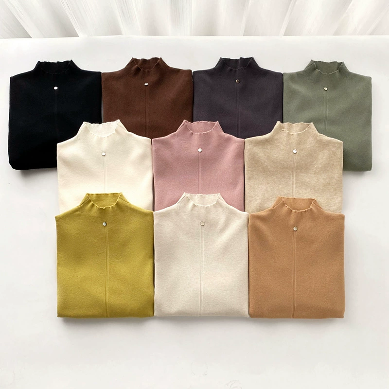 Осенне-Зимняя Новая Шикарная стильная Изысканная Базовая рубашка со средним воротником и пряжкой-ракушкой, Женская бархатная внутренняя часть 2401 с защитой от пиллинга Энди 2401