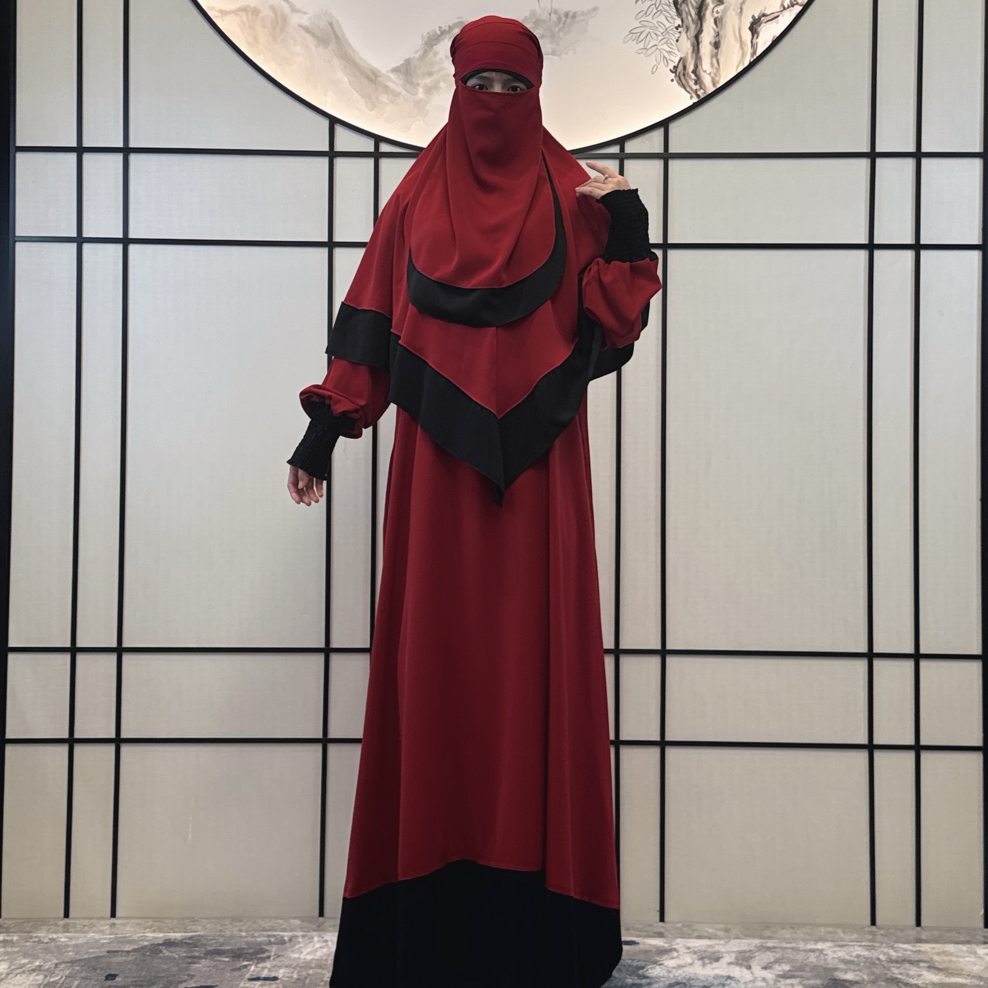 Women's Clothing new women's dress robe women's robe female Middle Eastern robe three piece dress_voghion.com