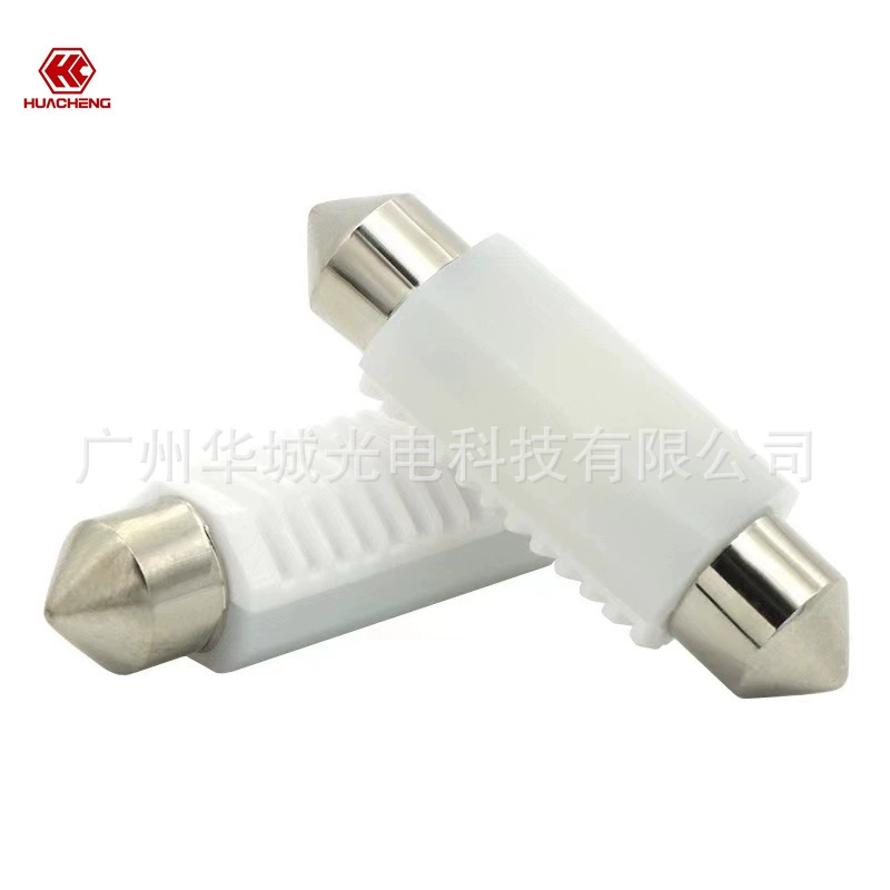 Автомобильный постоянный ток двойной наконечник 31 мм 36 мм 39 мм керамический постоянный ток Светодиодный светильник для номерного знака на крыше свет для чтения задний фонарь