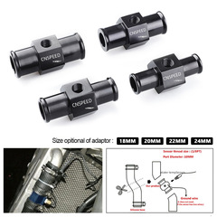 Dropshipping Modified Auto & Motorcycle Accessories: Water Temperature Gauge 3-Way Aluminum Alloy Sensor Plug Adapter, 18-40mm, Black & Blue