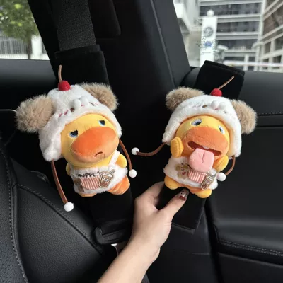 Seat belt shoulder pad | Anti-Neck Strain - puppy-suit-disdaintongue-out
