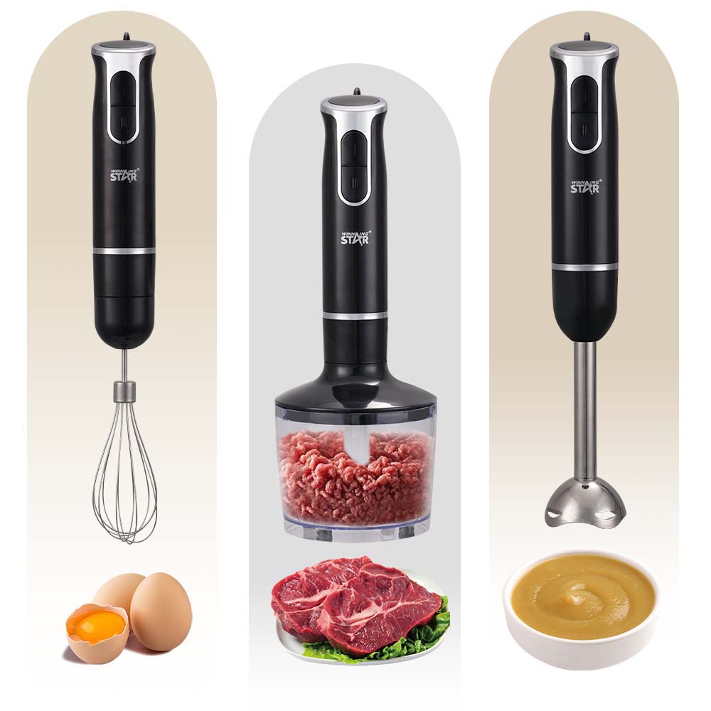 Winningstar máquina de jugo de mano transfronteriza, barra de cocina, picadora de carne, juego de licuadora de alimentos complementarios multifunción