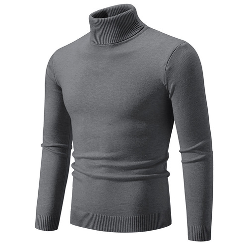 Men's Turtleneck Oversized Knit Bottom