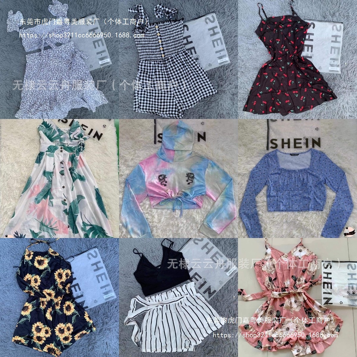 Shein ropa de mujer miscelánea ropa de mujer supras suministro transfronterizo mezcla de chicas calientes a bajo precio fábrica directa suministro al por mayor