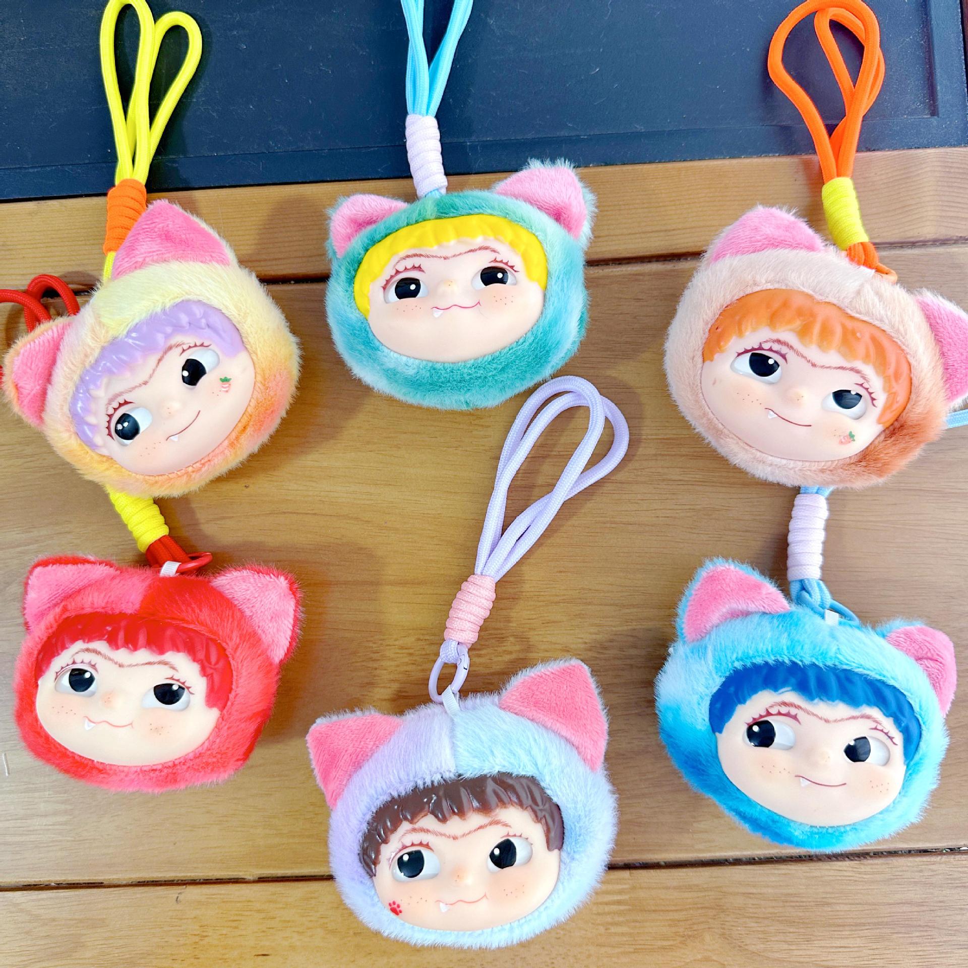 Cuatro pulgadas muñeca de peluche pequeño colgante muñeca llavero muñeca mochila colgante juguete de peluche regalo