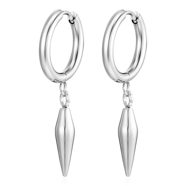 Europa y América de moda transfronteriza pendientes de moda galvanizado 18K oro acero inoxidable pendientes al por mayor