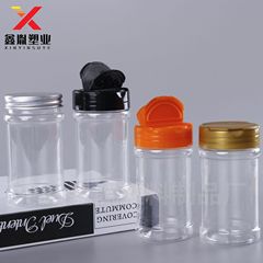 180mlの透明な胡椒の粉の瓶はふたをひっくり返します。