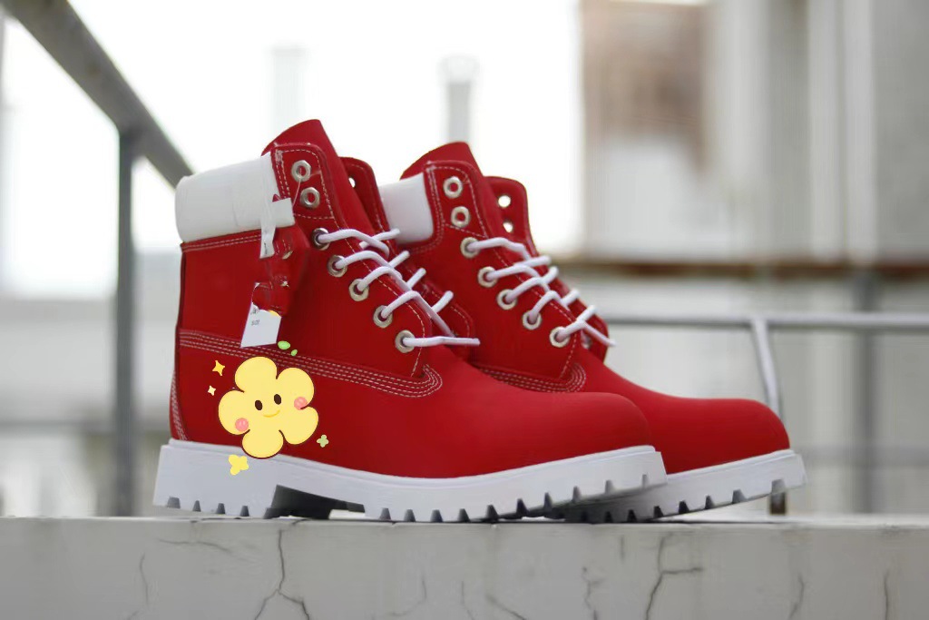 Botas de ruibarbo clásicas, botas al aire libre, botas de cuero para hombres, botas Martin de alta resistencia, botas deportivas para mujeres