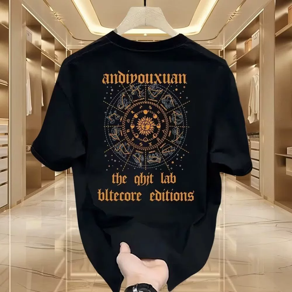 【Область одной скидки】Ole selection Тяжёлые мужские футболки Короткий рукав Летний Американский модный бренд Лето
