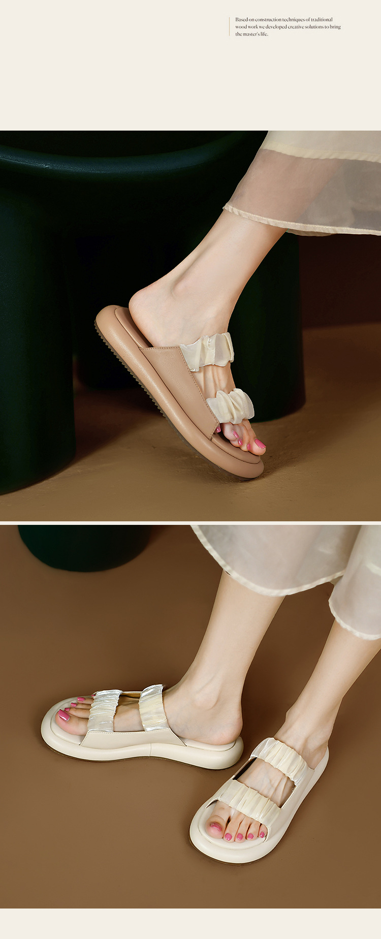 Sandálias e chinelos femininos para o verão, novos, casuais, para grávidas, com sola grossa e antiderrapante, estilo Fairy Wind, sandálias de praia_voghion.com