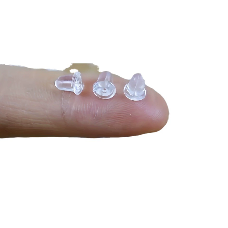 Transparent silicone accessory, earrings with accessories, earplugs handmade, DIY