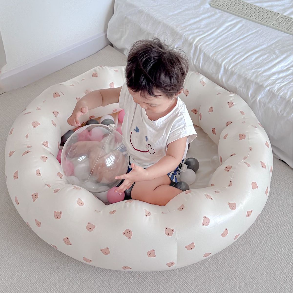 Ins Multifunctional Folding Swimming Pool Children's Outdoor Water Playing Swimming Pool Portable Baby Ocean Ball Pool