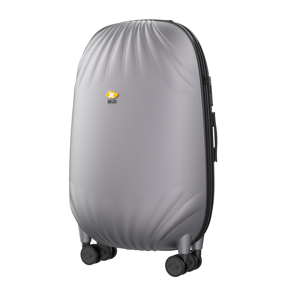 Vali nhựa PC 20 inch chống rơi, mở rộng, khóa số, xách tay lên máy bay — Màu đen chi tiết 2