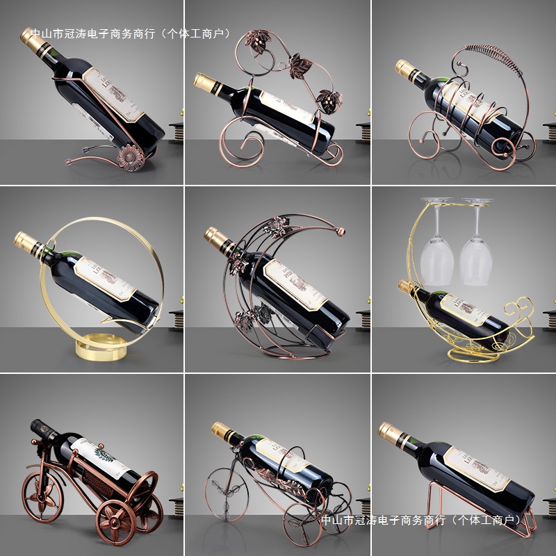 Household Red Wine Glass Rack Wine Cabinet Red Wine Rack Ornaments Wine Decoration Upside-Down Wine Bottle Rack Modern Accessible Luxury Wine Rack