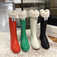 馬丁靴雨鞋女時尚潮酷高筒加絨抗寒秋冬膠鞋防滑防水耐磨外穿保暖