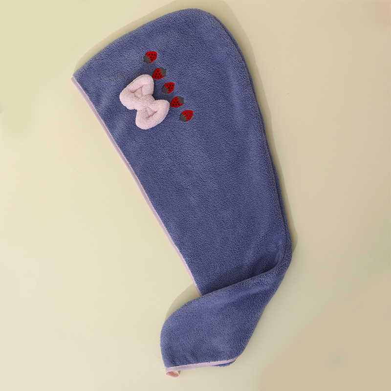 0103 قبعة دش الفراولة الأزرق / 27*60cm