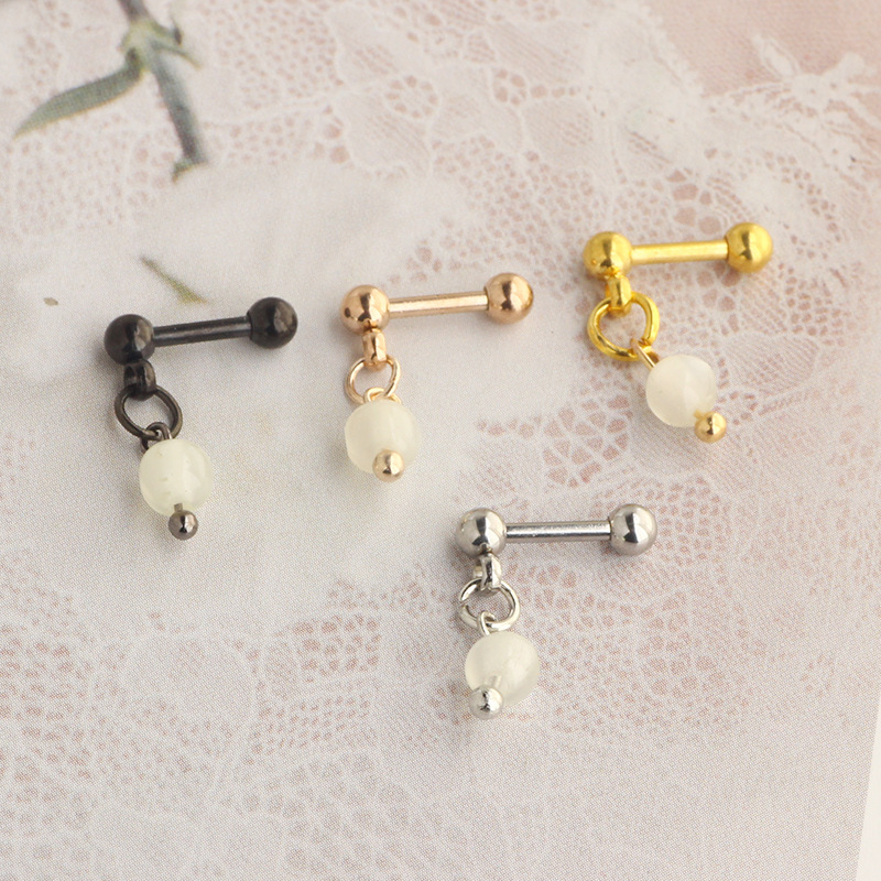 Labret piercing jewelry detail image