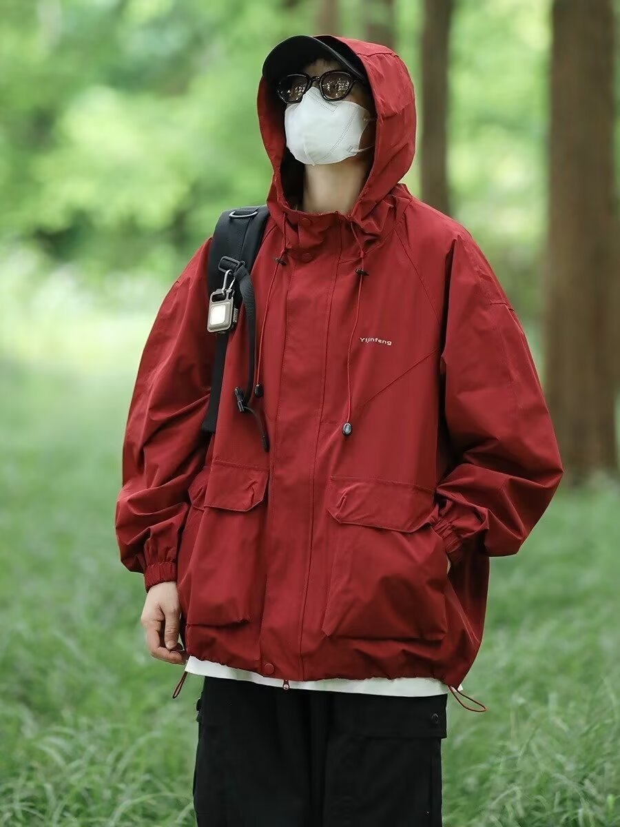 Men's Clothing Men's Trendy Loose Fitting Jacket Spring Autumn High Street Style Cool Stylish Harajuku Style_viptrois.com