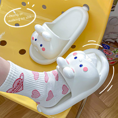 踩屎感拖鞋女夏季室內居家情侶浴室洗澡防滑可愛兔子涼拖鞋女外穿