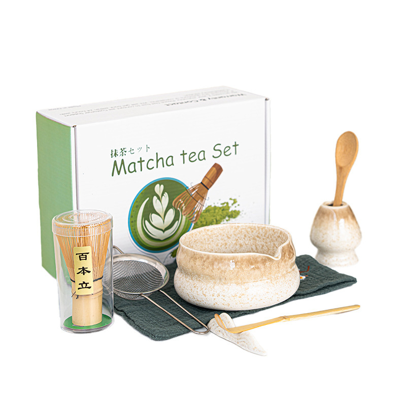 日本製ギフトボックスセット クロスボーダーインスタイル 抹茶ボウル 抹茶ティーセット 百本立陶器 クロスボーダー限定|undefined