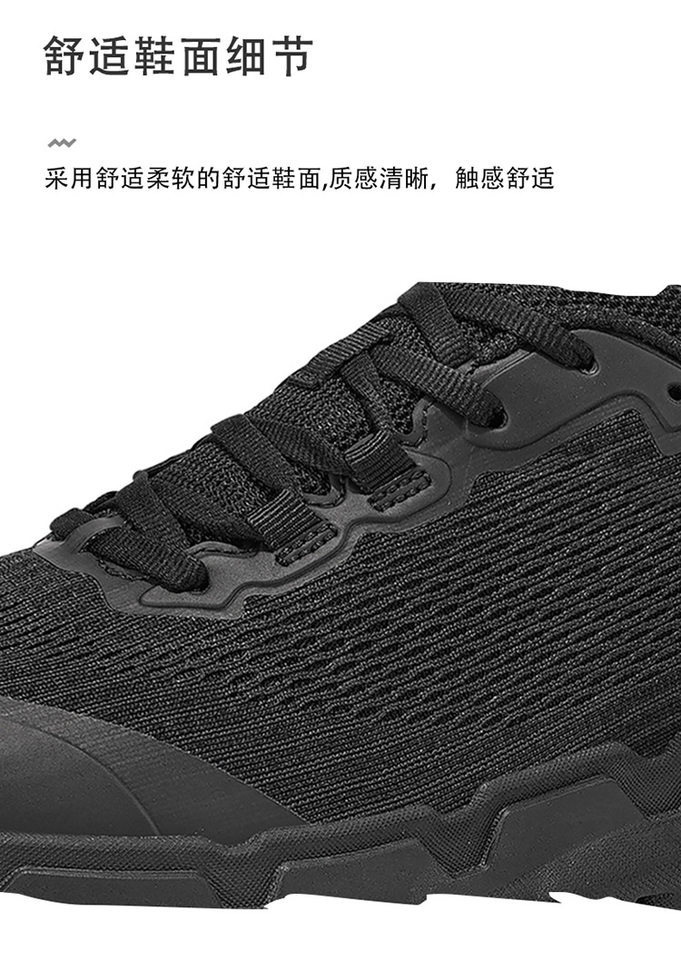 Giày thể thao nam cỡ lớn leo núi đi bộ đường dài đế dày, khóa xoay tiện lợi — HX6622 màu xám, HX6622 màu đen chi tiết 5