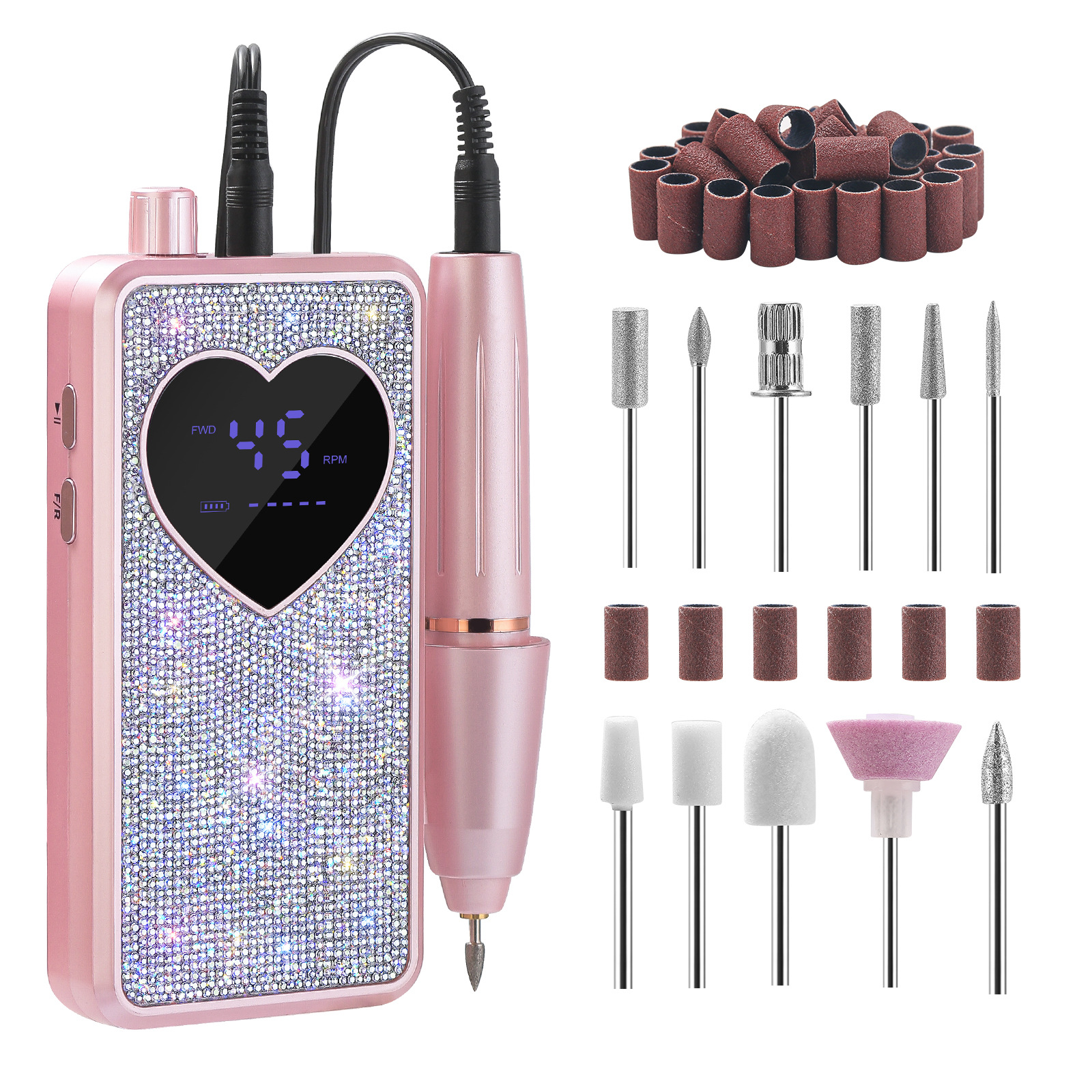 Amino de uñas transfronterizas carga amino de uñas eléctrico portátil amino de uñas profesional amino de uñas pulido herramienta de eliminación de piel muerta
