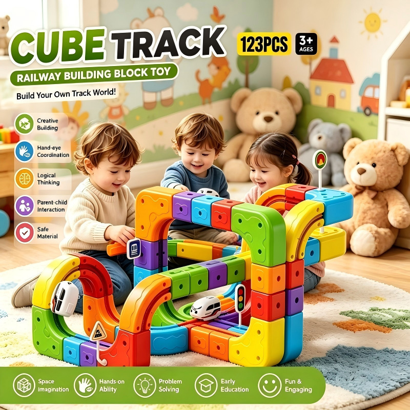 Variety of Gear Track Cars, Children's Educational Toys, Building Blocks, Anti-Gravity Suspension, Non-Magnetic Track DIY Toys Variety of Gear Track Cars, Children's Educational Toys, Building Blocks, Anti-Gravity Suspension, Non-Magnetic Track DIY Toys