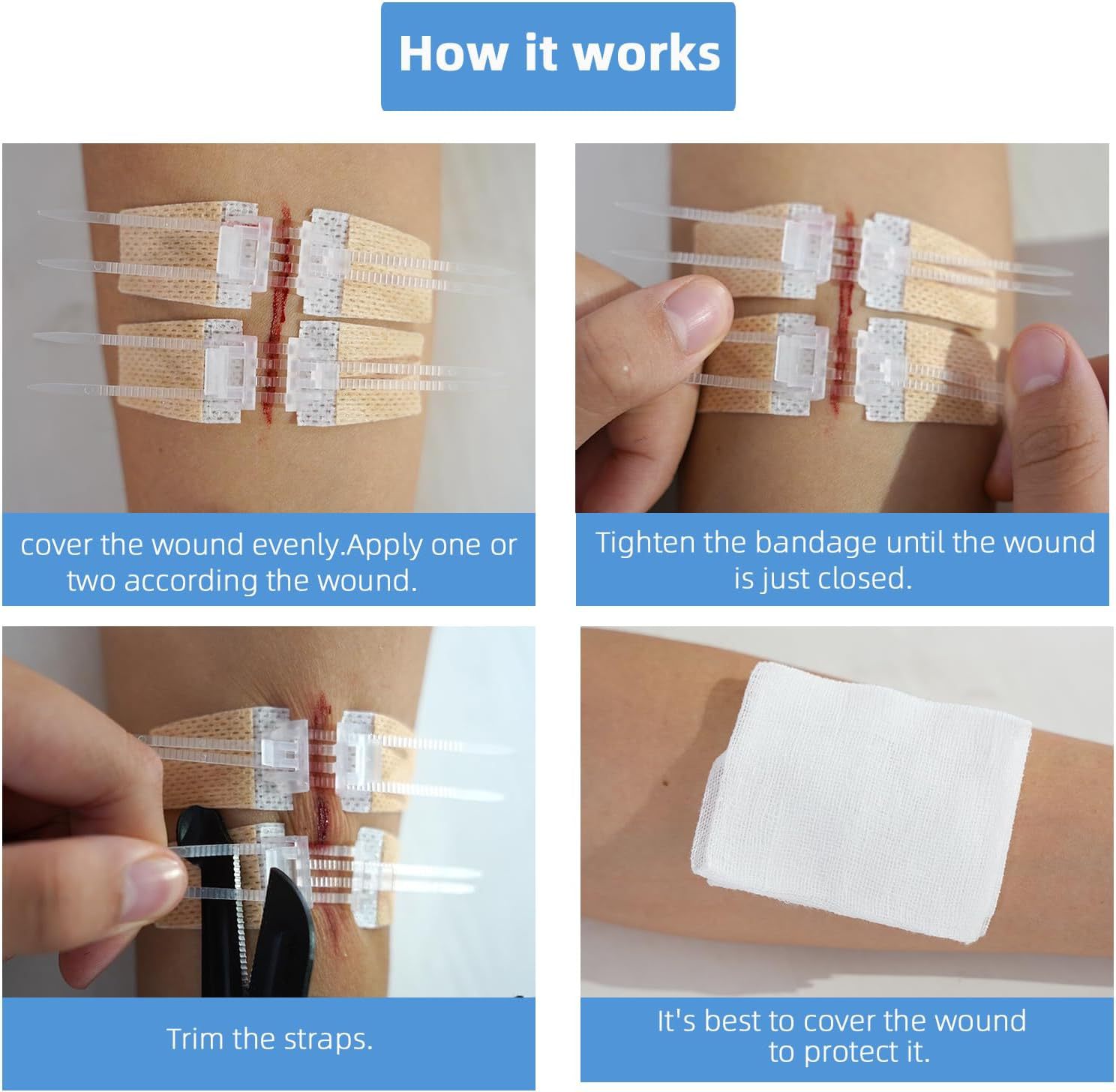 Two-way Lock Non-woven Fabric Pull Elastic Adhesive Bandage