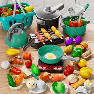 Игровой набор «Кухня»: плита посуда нарезные фрукты 3–6 лет