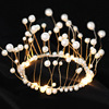 Plastic metal decorations for princess, jewelry from pearl for bride