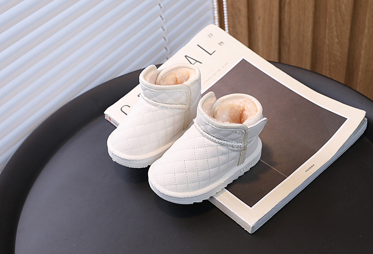 Baby Snow Boots For Warm Winter Walks, Thick Plush Cotton Lining_voghion.com
