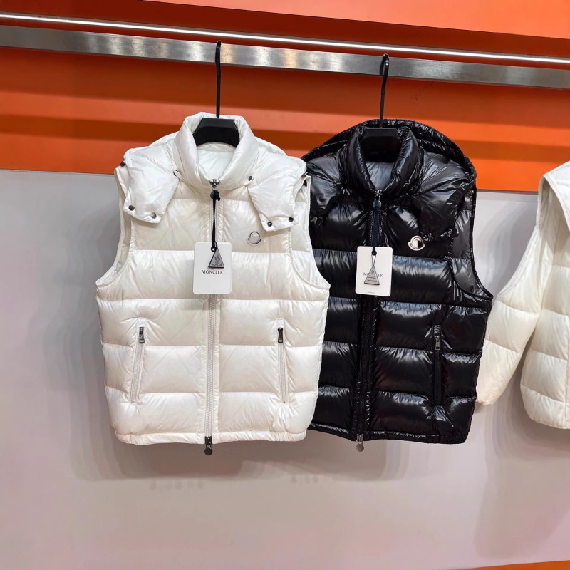Mk Winter New Model Mengjia down Classic Hooded Shiny Couple's Vest Warm down Jacket