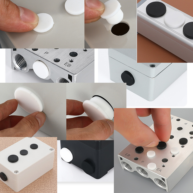 고무 덮개 나사 보호 커버 고무 캡 빨간색과 검은색 부드러운 고무 커버 외부 나사산 실리콘 커버 파이프 캡 플라스틱 커버