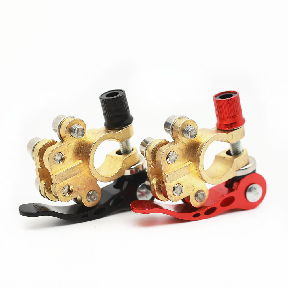 Terminal de la batería conector de zinc chapado en cobre + junta de lana rojo y azul de liberación rápida desconexión terminal de la batería del coche