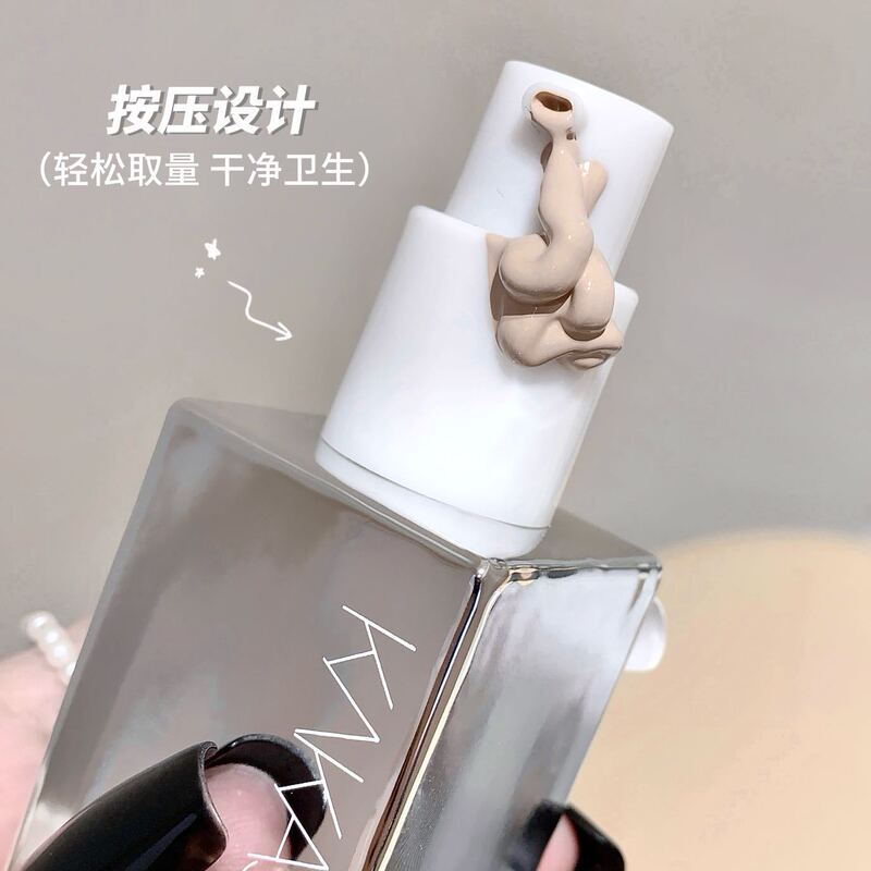 彩妆kakashow柔光粉底液水光奶油肌遮瑕控油防水防汗不脱妆粉底膏|undefined