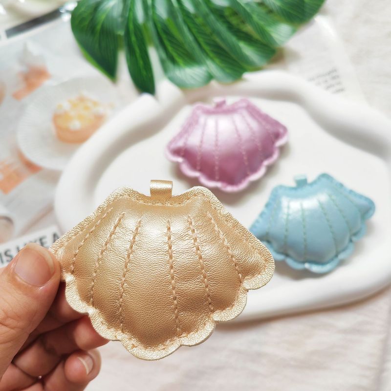 珠光贝壳海洋元素皮革汽车钥匙扣箱包挂件服饰挂绳挂件配饰吊坠|undefined