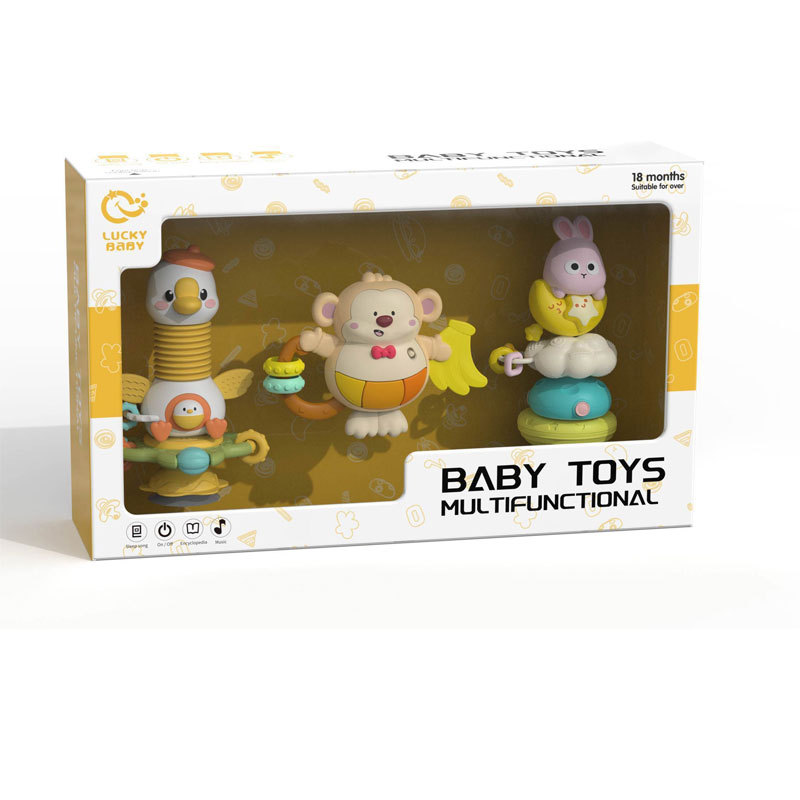 Productos especiales transfronterizos Simulación infantil multifuncional coche de comida rápida coche controlado remoto muñeca familia serie de juguetes de dinosaurios