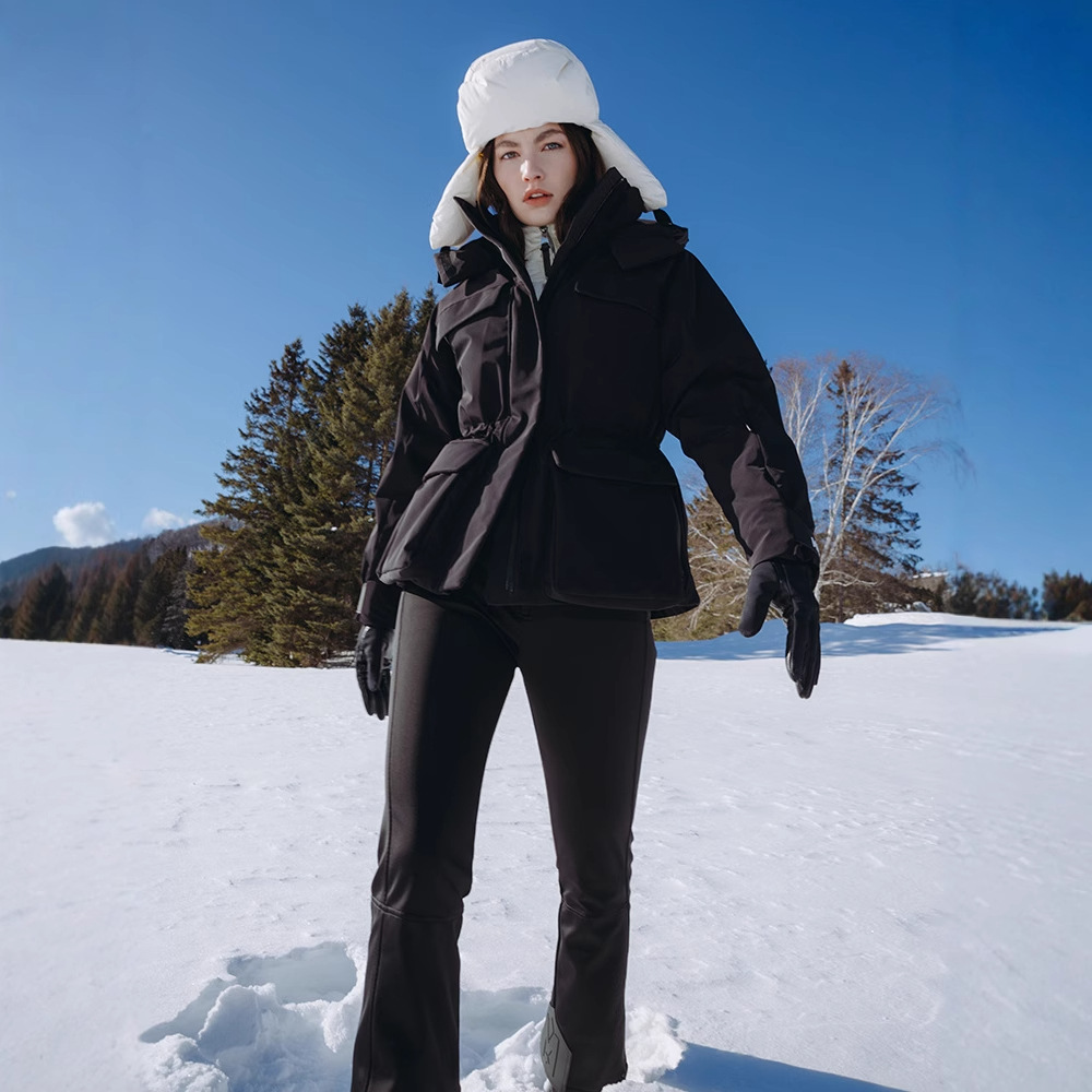 MAC*KAGE女款羽绒服高端短款女装迈凯奇防风防水保暖收腰滑雪鸭绒