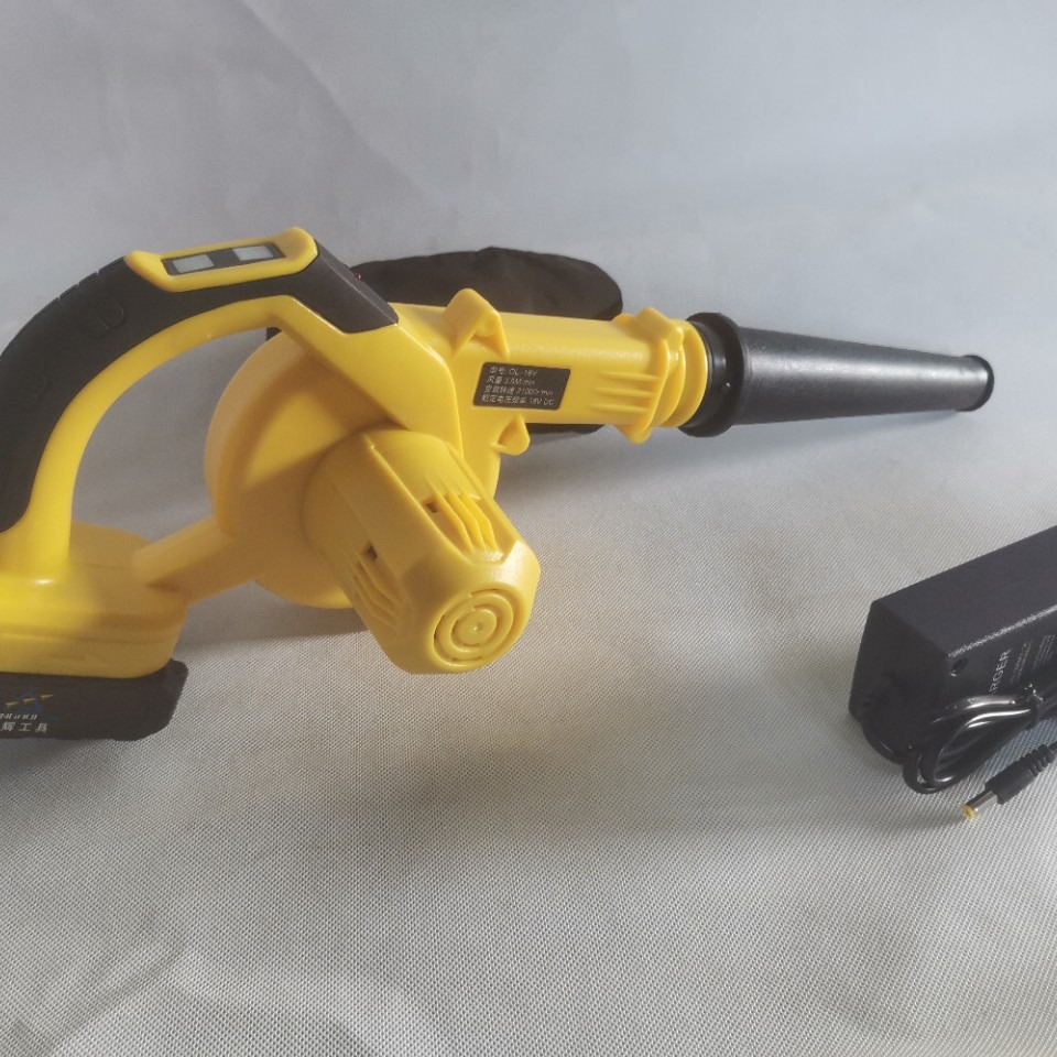 厂家直供锂电鼓风机 低压风机无级变速手持大风量吹尘器直流