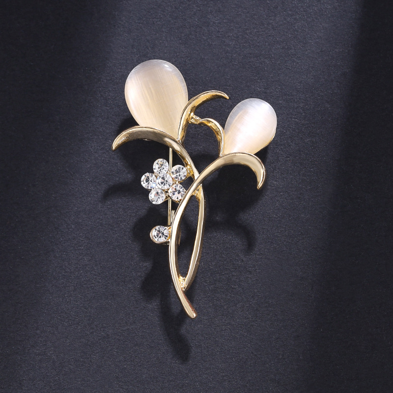 2024 nuevo día de la madre venta caliente broche de ópalo mujer con incrustaciones de diamantes de imitación broche accesorios de ropa joyería image 41