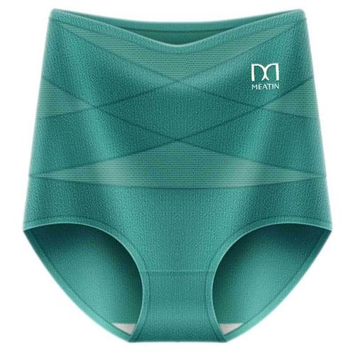 Meiya high-waisted postpartum belly-slimming butt-lifting underwear, mulberry silk pure cotton women's waist-slimming and shaping underwear