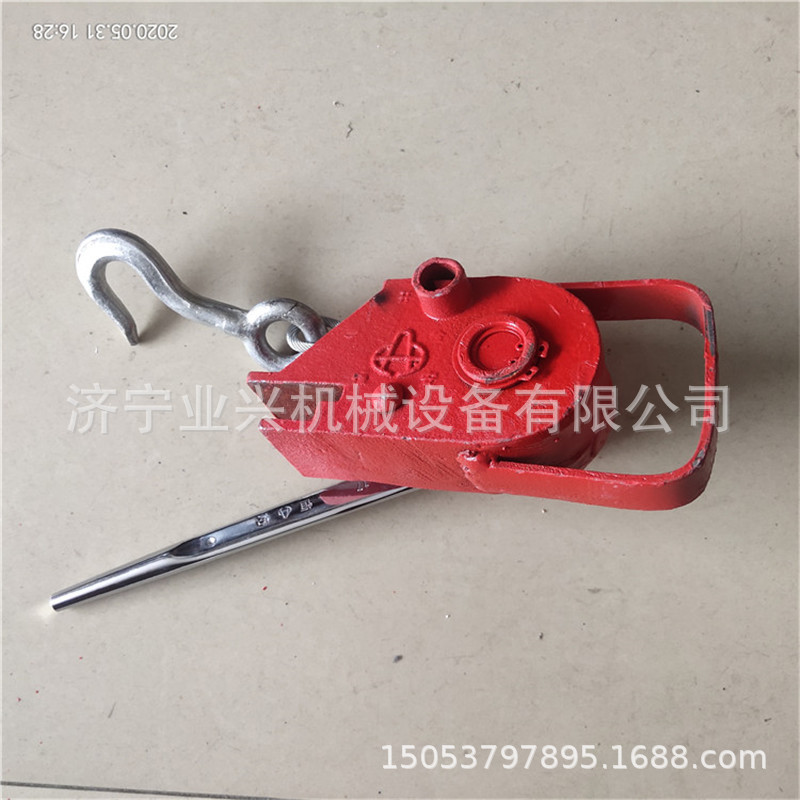 自锁式钢丝绳防溜紧固器 YXZJQG-1钢丝绳紧固器 铁路紧固器