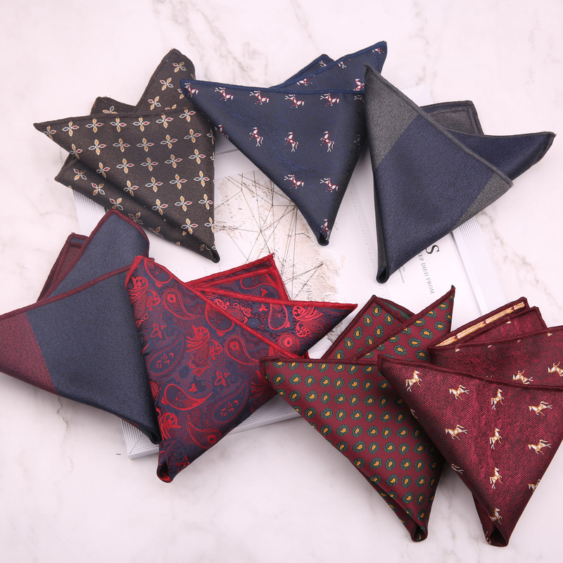 Men's formal wear business wedding suit pocket towel British wedding new chest towel Western clothing store small square towel accessories