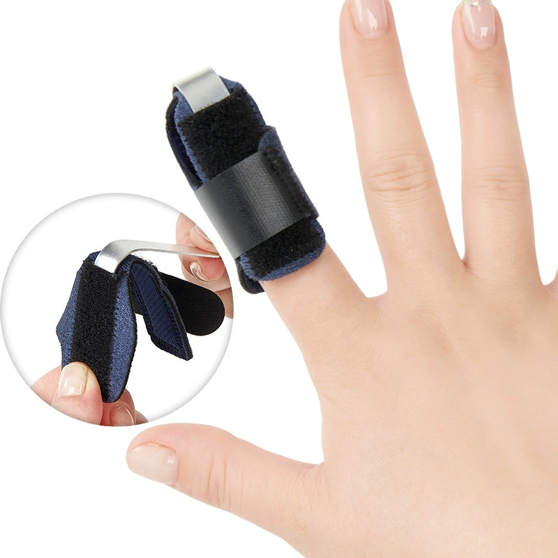 Toe Splint Support Band, Adjustable Tension Strap, One Size (Blue/Black)
