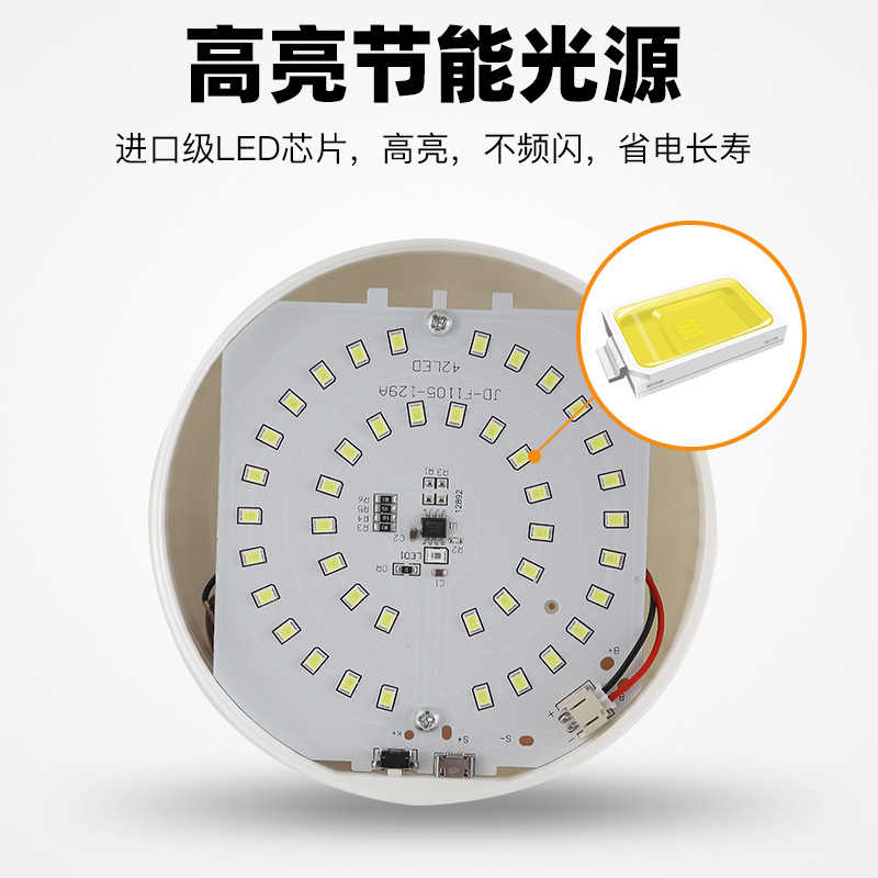 LED de carga de emergencia bombilla al aire libre impermeable noche mercado parada corte de energía camping emergencia bombilla lámpara de iluminación portátil