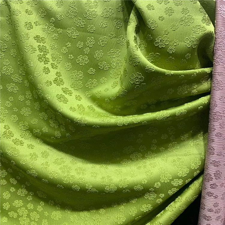 新品秋冬小梅花提花时装女装旗袍女装连衣裙舞台戏服面料现货批发