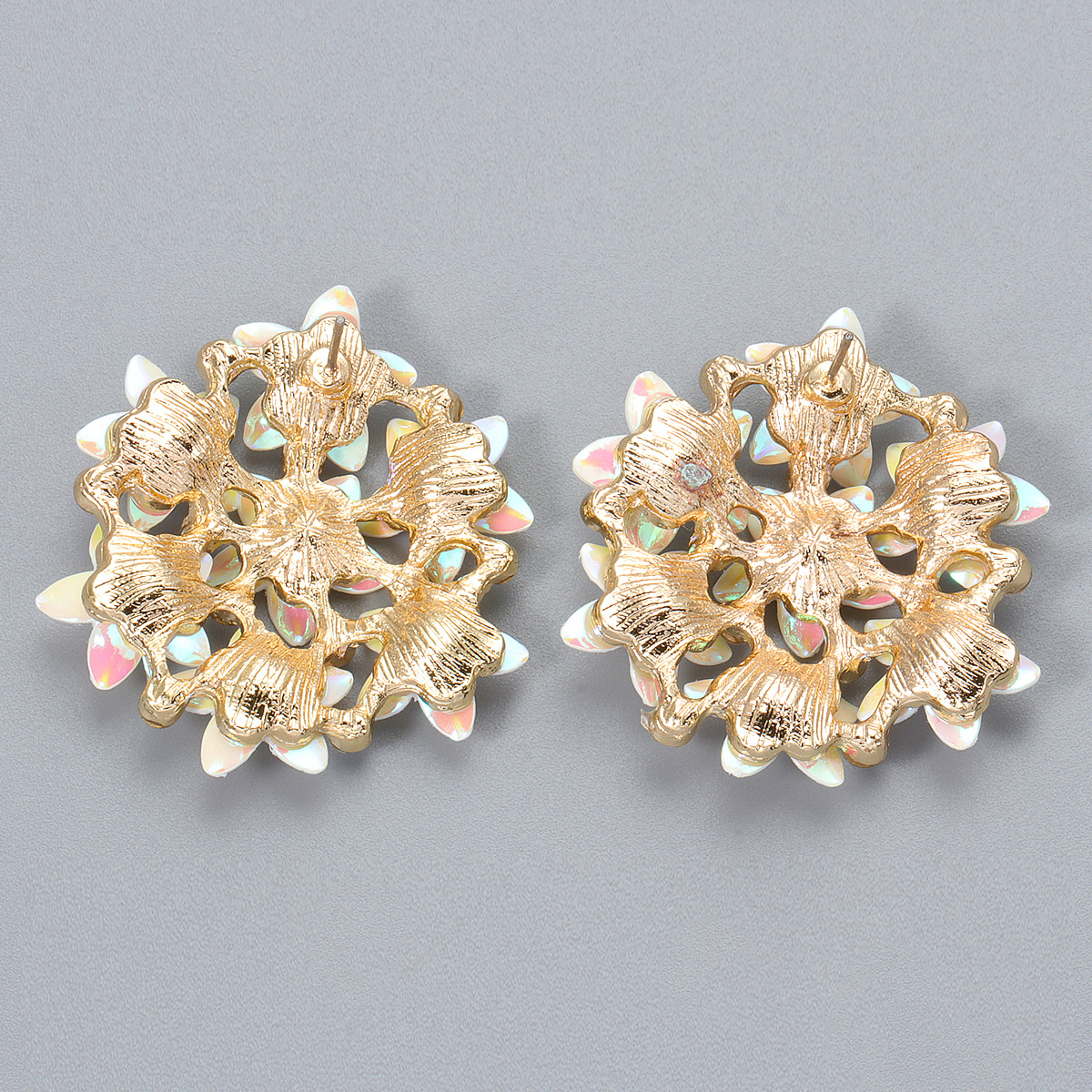 Simple Multicolor Flower Ball Stud Earrings display picture 14